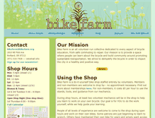 Tablet Screenshot of bikefarm.org